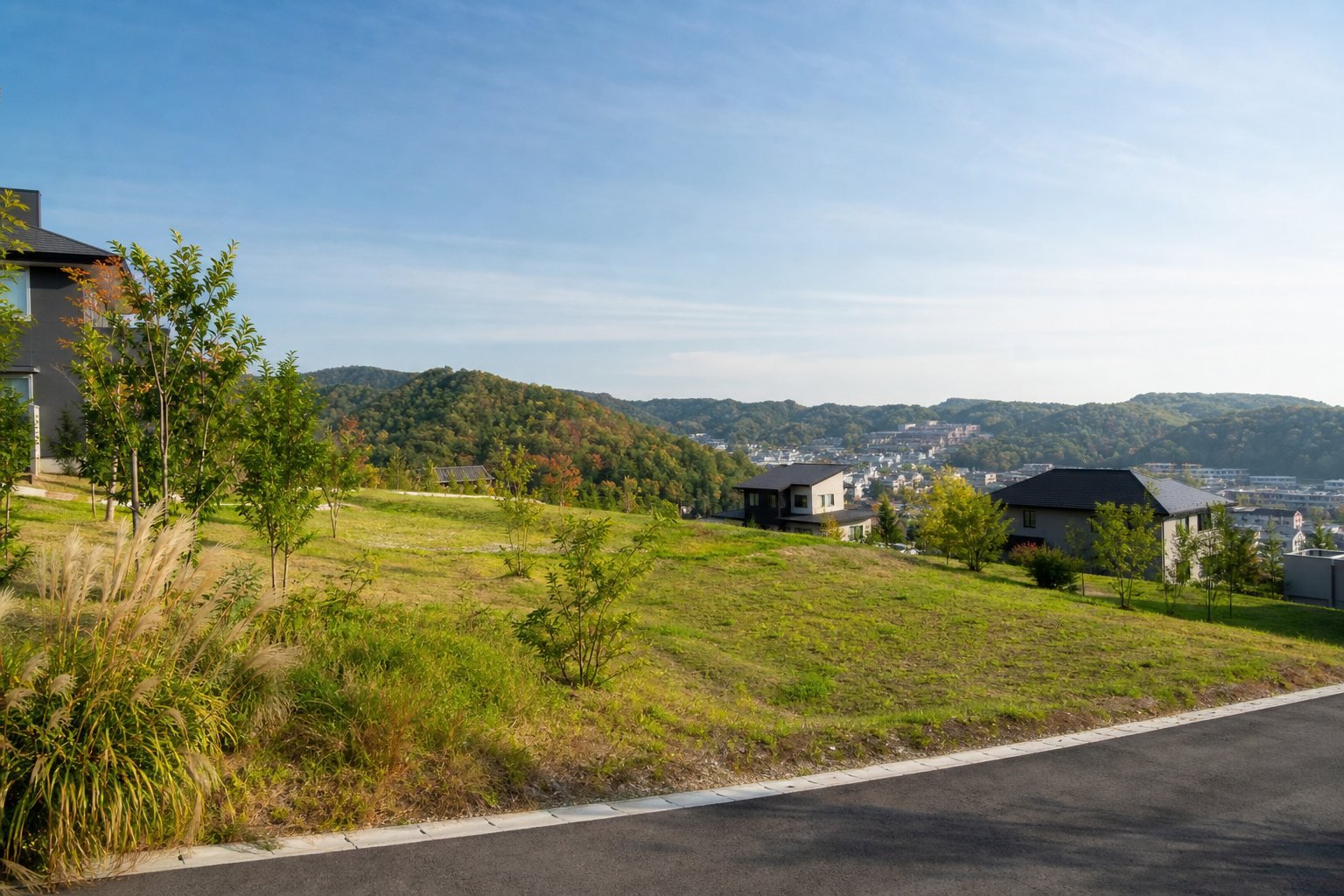坂のある住宅街の分譲地イメージ