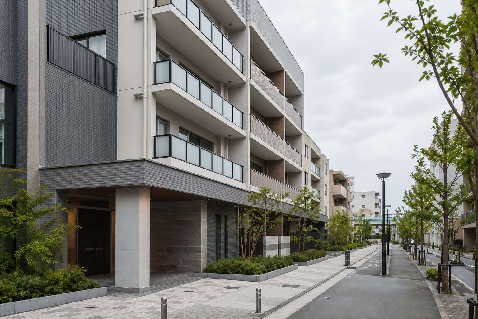 駅近くの賃貸マンション外観イメージ